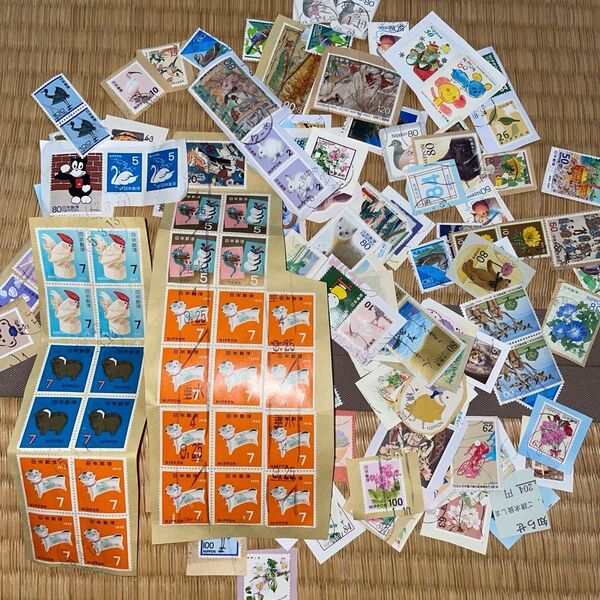 使用済み切手 140枚から増えていきます