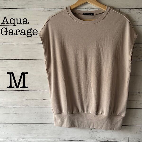 【Aqua Garage】アクアガレージ レディース ノースリーブ M ベージュ