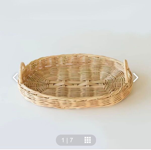 最終お値下げ♪北欧暮らしの道具店 moily/モイリー/オーバルかごトレー/Sサイズ(25cm×15cm)