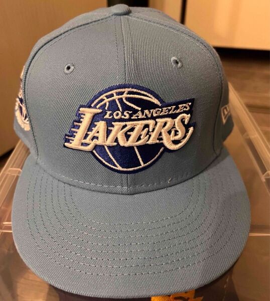 激レア!US企画!LAKERS/レイカーズ/NEW ERA/ニューエラ/キャップ/Los Angeles/スカイブルー/LA