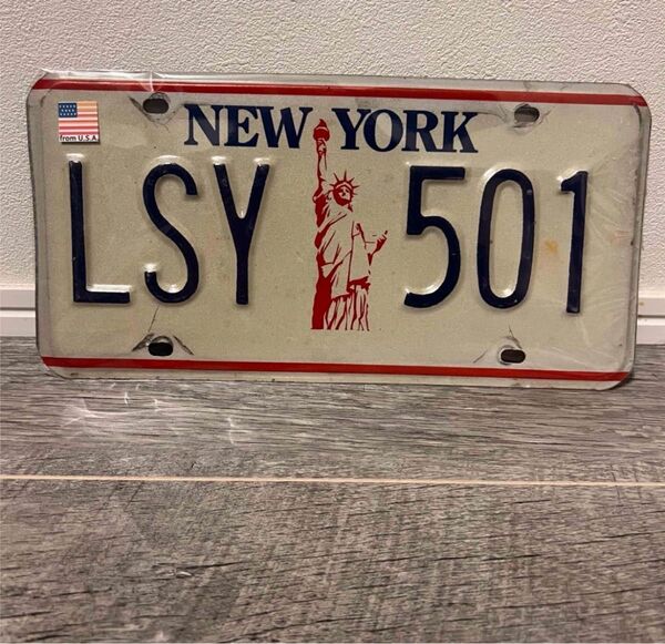 ナンバープレート/New York/ニューヨーク/NY/自由の女神/アメリカ雑貨/ROUTE66/ルート66/インテリア