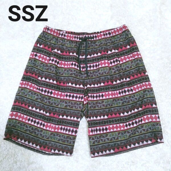 美品 SSZ BEAMS SURF SK8 21SS Flag Shorts