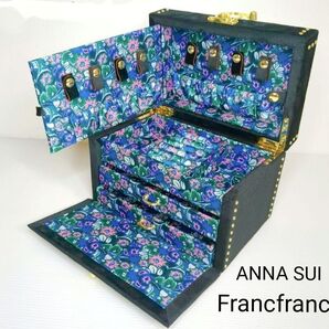 1675 未使用 アナスイ Francfranc ジュエリーボックス 完売品 S 黒