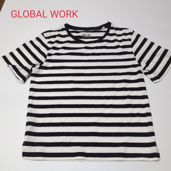 GLOBAL WORK グローバルワーク トップス Tシャツ ボーダー USAコットン