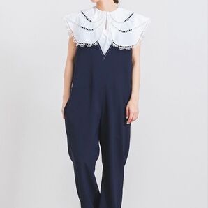 yori shirocon ループ刺繍セーラーブラウス