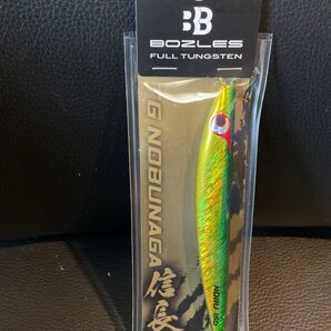 新品 未開封 BOZLES ノブナガ 150g ジギング メタルジグ グリーンゴールド