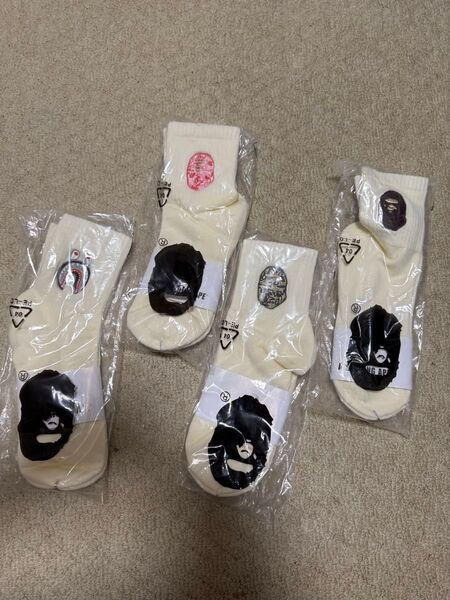 A bathing ape アベイシングエイプ ソックス 靴下 2足