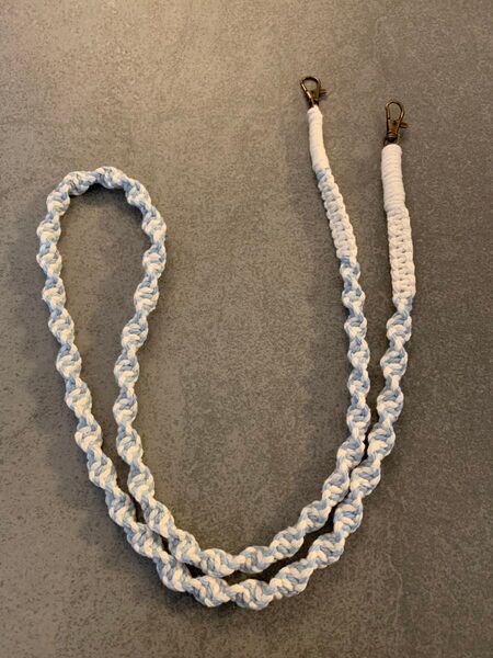 《シンプル》マクラメ ショルダーストラップ 120cm