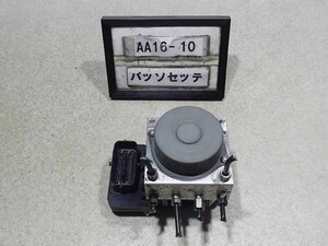 平成21年 パッソセッテ M502E 純正 ABSアクチュエーター 44510-B1150 89540-B1150 113040-10390 84067km 中古 即決