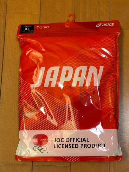(レア品・新品)JOC公式ライセンス商品 日本代表 Tシャツ XLサイズ 東京オリンピック asics