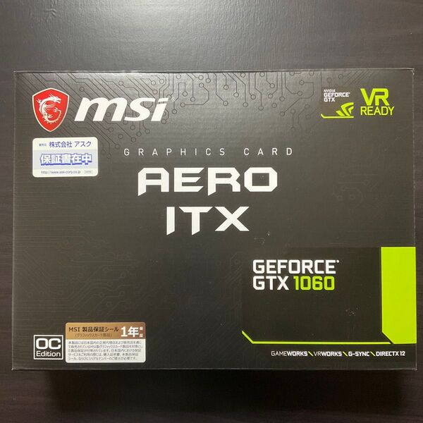 グラフィックボード GeForce GTX1060 6GB ショートサイズ