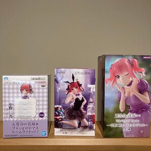 五等分の花嫁 中野ニ乃 プチっとのりマス ・Desktop Cuteバニーver.・Trio-Try-iT Figure3点セット