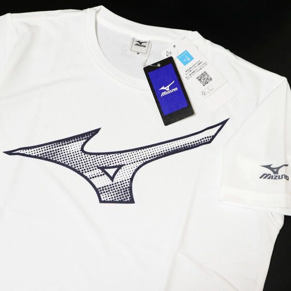 【新品】MIZUNO GOLF メンズ 吸汗速乾 半袖 Tシャツ 白 LLサイズ