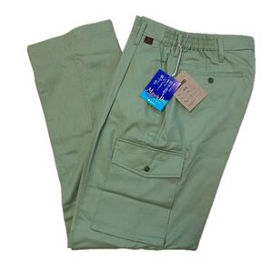 新品 作業ズボンワークパンツ グリーン サイズ メンズ S レディースにも ミラクルドライ ダイワボウ 吸水 速乾性 未使用タグ付