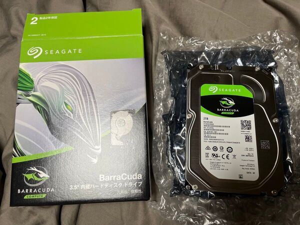 Seagate Barracuda ST2000DM005 内蔵HDD2TB 3.5インチ SATA 39,610時間 完動品