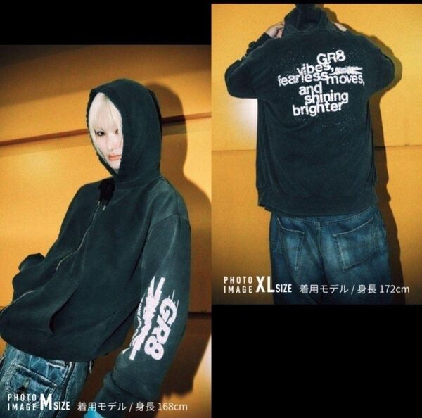 LE SSERAFIM GR8 コラボ商品 ZIP-UP HOODIE XL