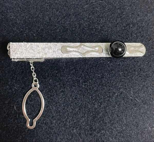 昭和レトロ シルバー ネクタイピン アンティークチャーム付き タイピン SILVER アクセサリー シルバー刻印 シルバー