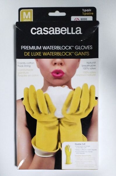 Casabella カサベラ プレミアムウォーターブロックグローブ Mサイズ イエロー