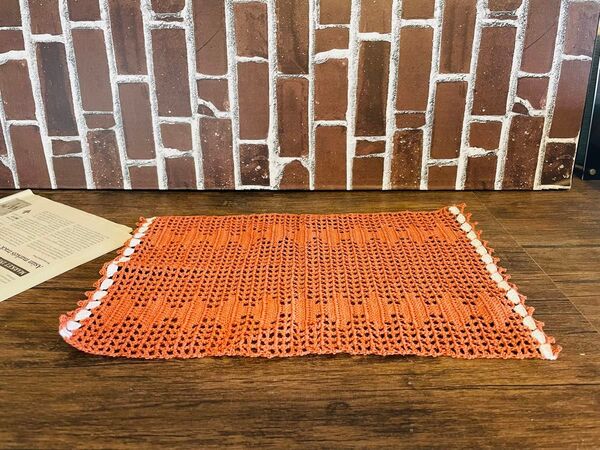 ハンドメイド レース編み ドイリー
