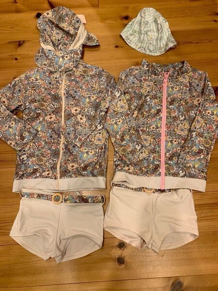 水着 ラッシュガード キッズ 女の子 2着セット