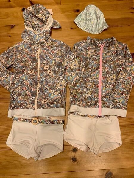 水着 ラッシュガード キッズ 女の子 2着セット