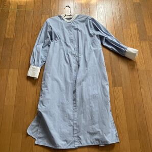 ストライプロングシャツ レディース フリーサイズ