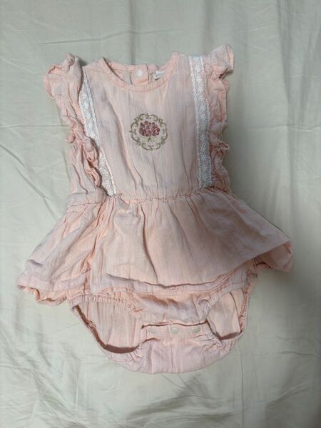 バースデイ cottoli ロンパース ベビー服 半袖 女の子 ベビー 80