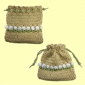 チューリップの巾着【ハンドメイド】