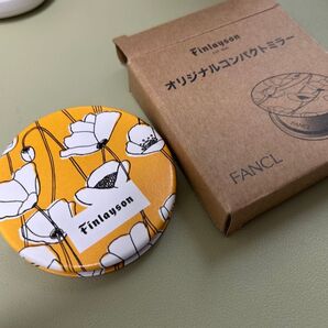 FANCL×フィンレイソン オリジナルコンパクトミラー イエロー 未使用