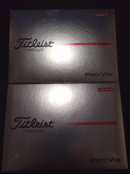 タイトリスト プロV1X PROV1X ゴルフボール 2025年モデル ダブルナンバー 2ダース
