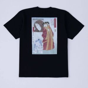 スター・ウォーズ 「星間大戦絵巻」 アミダラ女王とR2-D2 Tシャツ L