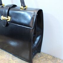 VINTAGE CELINE LEATHER HAND BAG MADE IN ITALY/ヴィンテージセリーヌレザーハンドバッグ_画像3