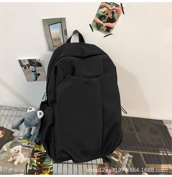 大容量 リュック かばん 学生 ジム 通学 旅行 マザーズバック 防水撥水 黒 ブラック【新品】