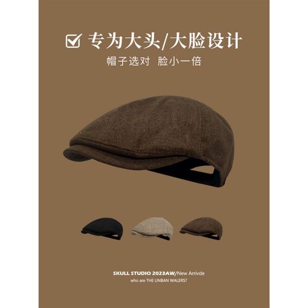 帽子 ハンチング帽 キャスケット 黒 ブラック ゴルフ 父の日 レディース メンズ【新品】