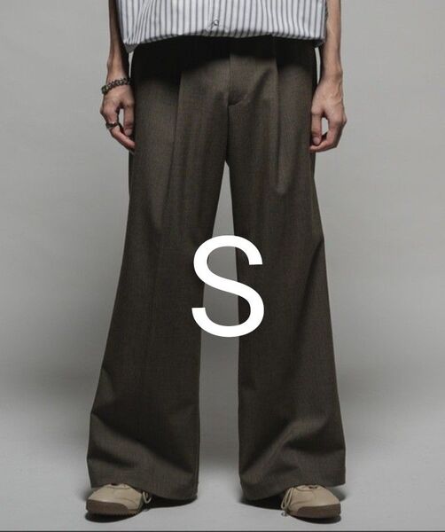 Wool mix semi baggy slacks/ウールミックスセミバギースラックスcasper john