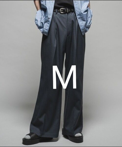 Wool mix semi baggy slacks/ウールミックスセミバギースラックス casper john