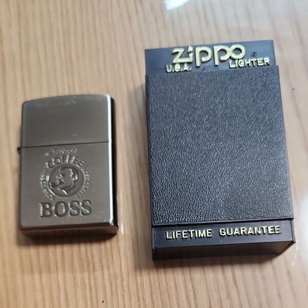 非売品 SUNTORY サントリー BOSS ボス 「ZIPPO オイルライター」キャンペーン当選品