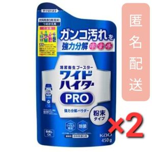 ワイドハイター 漂白剤 PRO 強力分解パウダー 詰め替え 450g 2袋セット