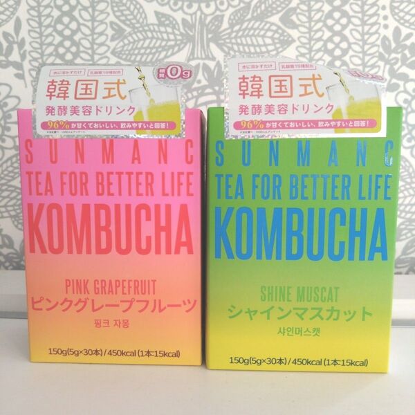 SUNMANC サンマン コンブチャ 30本入×2箱 マスカット 韓国