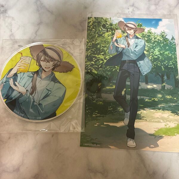 にじさんじ 加賀美ハヤト シークヮーサー本舗 アクリルコースター ポストカード