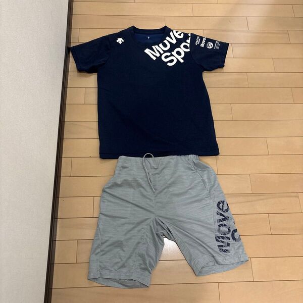 DESCENTE デサント Move Sport 半袖Tシャツ&ハーフパンツ 上下セット M、Sサイズ
