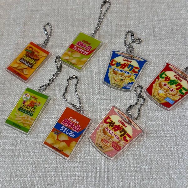 ストラップ お菓子 アクリルキーチェーン カルビー じゃがりこ ポテトチップス