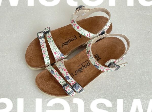 BIRKENSTOCK LANA PAPILLIO 37 サンダル ゴムストラップ ウエッジソール ビルケンシュトック 24cm
