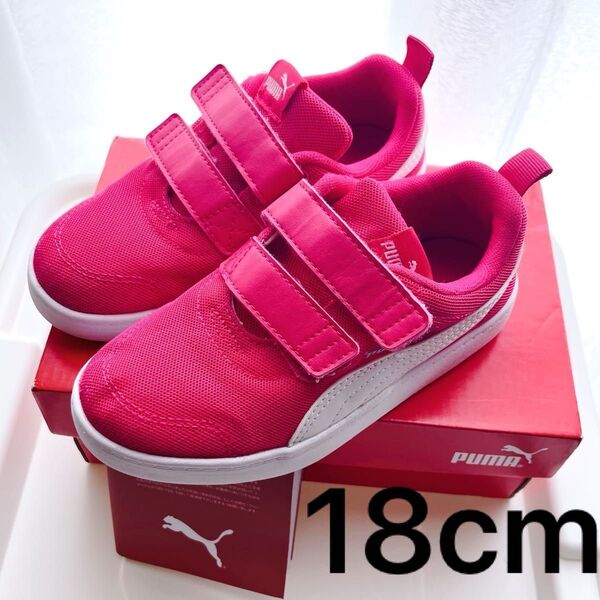 PUMA ピンク スニーカー シューズ 18cmキッズ 子ども 靴