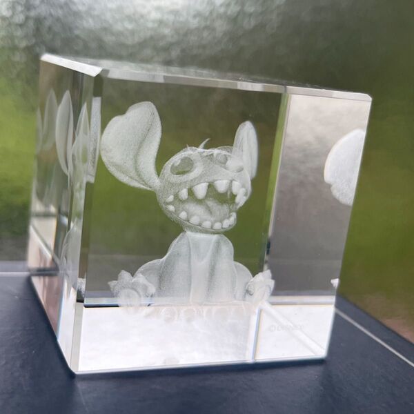 リロアンドスティッチ スティッチ ディズニーリゾート アリバスブラザーズ 3Dクリスタル彫刻 Arribas Brothers