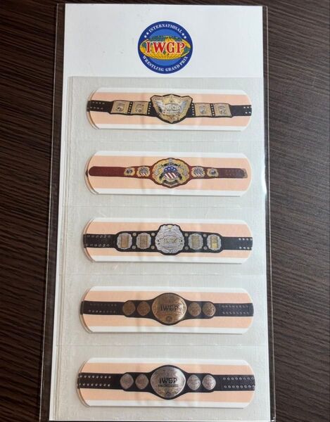 新日本プロレス 歴代IWGPチャンピオンベルトデザイン 絆創膏 【未使用】