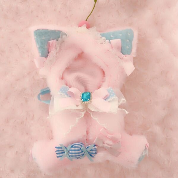 ぬい服 16cm おすわり ピンク ブルー 猫