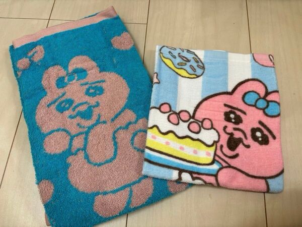 おぱんちゅうさぎ フェイスタオル ハンドタオル 可哀想に