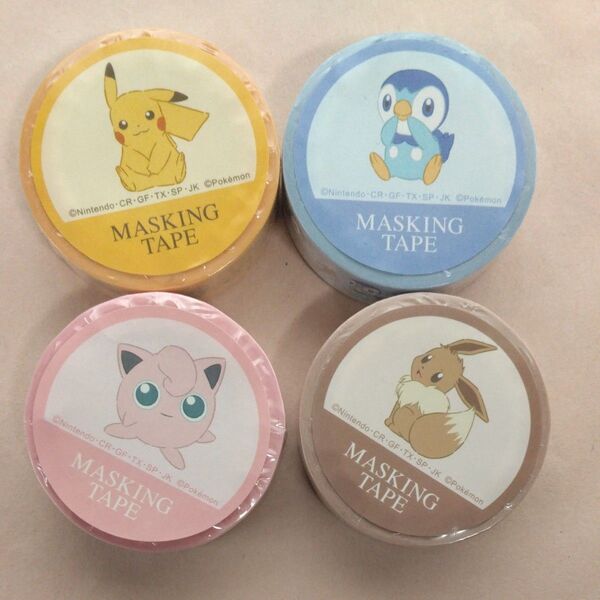 マスキングテープ ポケモン 4コ マステ