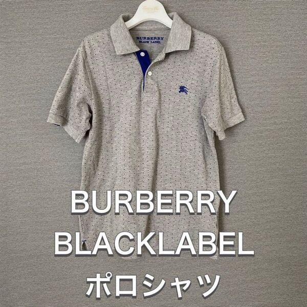 送料込み BURBERRY バーバリー ポロシャツ ドット柄 Mサイズ 美品 半袖 トップス